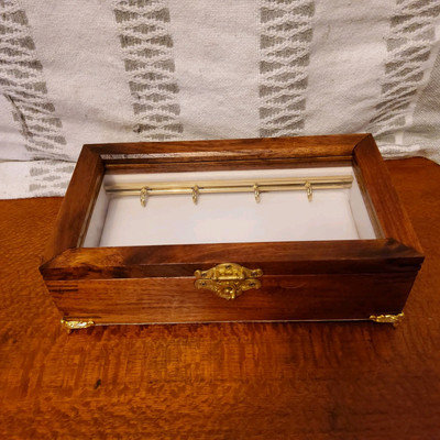 Pocket watch display Box ,new Guinea Rosewood Timber