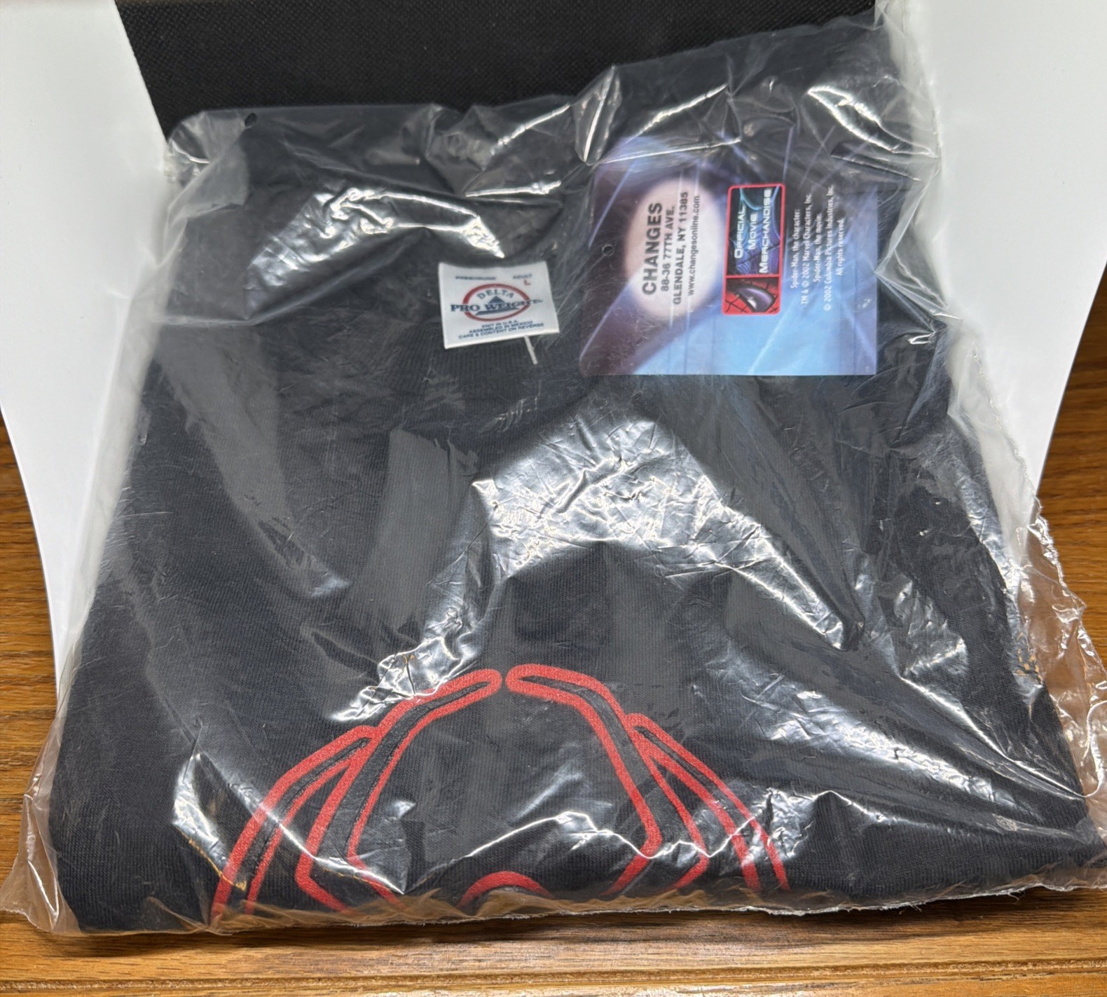 Vintage Changes Marvel Spider-Man 2002 OFFICAL MOVIE MERCHANDISE NEW IN BAG L