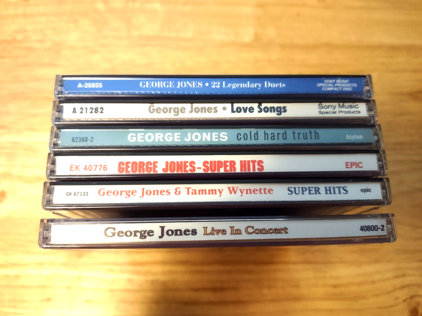 George Jones 6 CD Lot: See Photos & Description For Title Listing