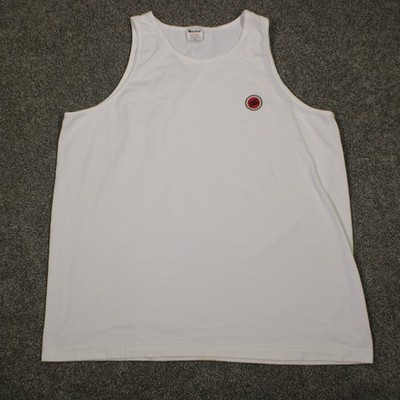 Vintage Lucky Strike Cigarette Tank Top Mens XL White 100% Cotton Promo Shirt