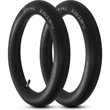 2Pack 3.00/3.5014 90/10014 Dirt Bike Inner Tubes with TR4 Straight Valve, Rep...