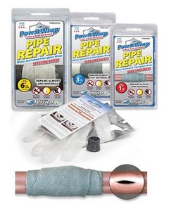 wrap pipe repair fernco pow leak frozen fiberglass