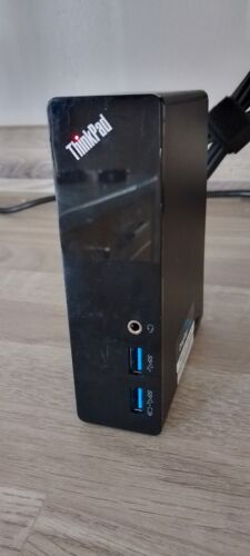LENOVO UNIVERSAL USB 3 DOCK VIDEO SOUND DOCKING STATION POWER SUPPLY UK CABLES - Picture 19 of 24