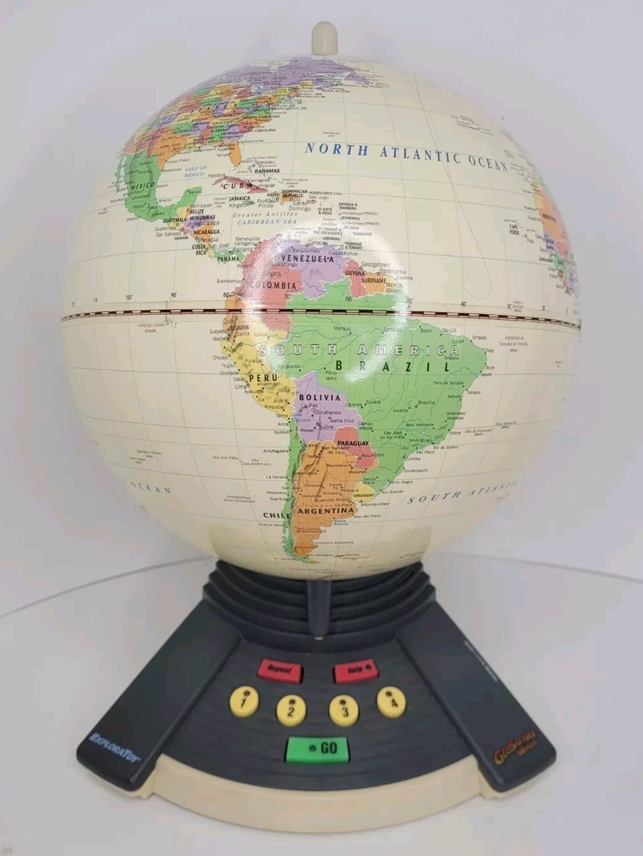 Geosafari World Exploratoy Electronic Talking Globe Geography Game 6498,