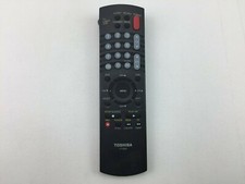 Toshiba CT-9854 Remote Control Black Classic TV/VCR Remote Red Power Button