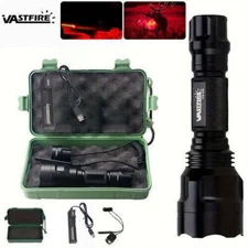 1500yards Red LED Hunting Light Predator Flashlight Torch Coyote Hog with Box US