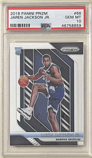 JAREN JACKSON JR ROOKIE PSA 10 2018 PANINI PRIZM CARD MEMPHIS GRIZZLIES RC