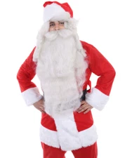 Adult Xmas Party Super Santa Wig and Beard Set Cosplay Party Fancy Dress HX-003A