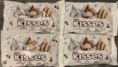 4 Pack Hershey's Kisses Milk Chocolate Hot Cocoa / Hugs 8.37 OZ BB 05/25 Hershey