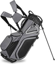 Bolsa de golf con soporte y 14 compartimentos superiores, ergon mica y ligera.