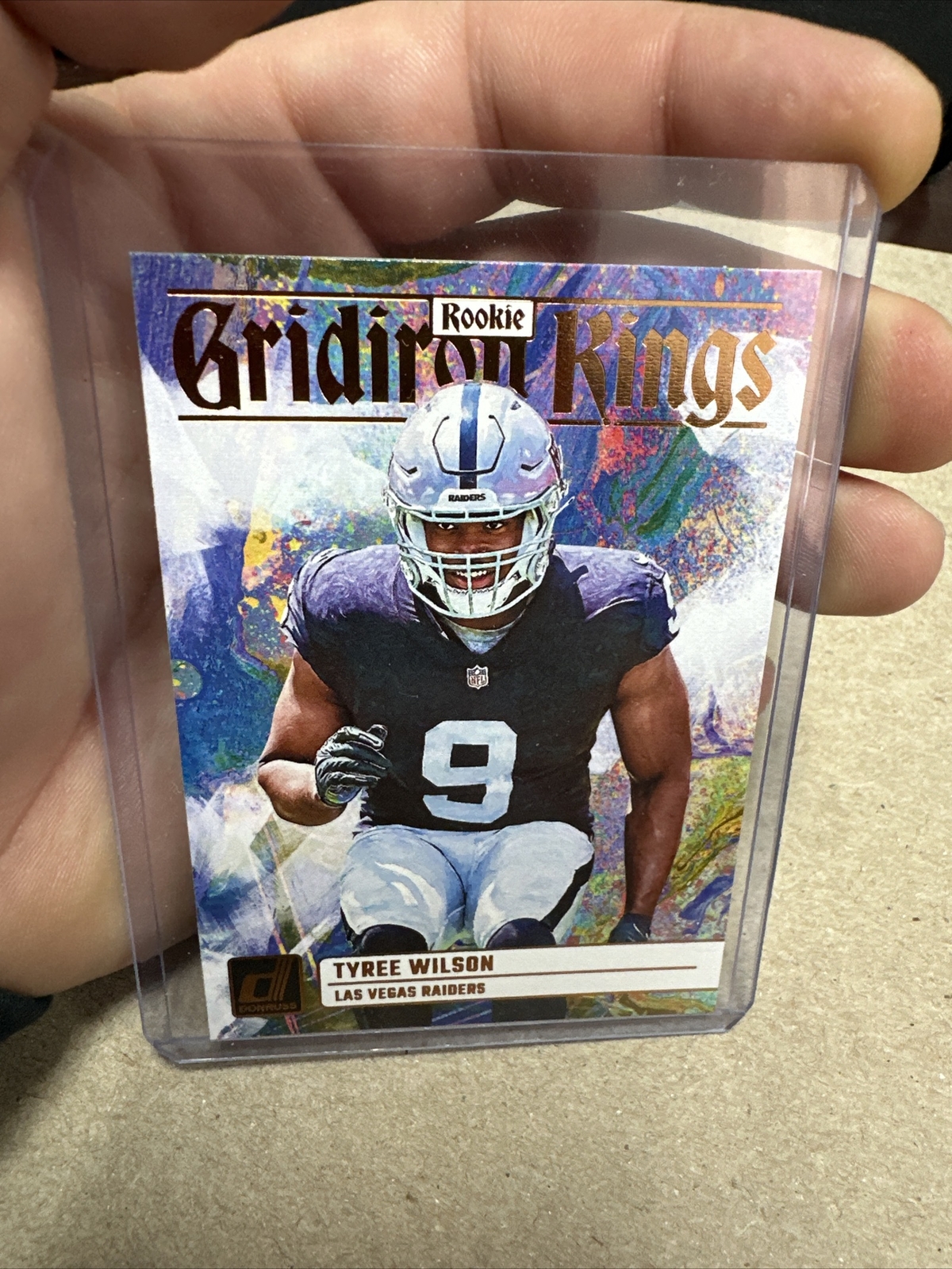 2023 Donruss Tyree Wilson Rookie Las Vegas Raiders #RGK-3 Gridiron Kings