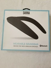  SARINA Wearable Sound Bar Behind-The-Neck Wireless Speaker Bluetooth opened box