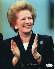 MARGARET THATCHER HAND SIGNED 8x10 PHOTO     UK PRIME MINISTER   IRON LADY   JSA