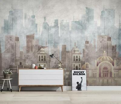 3D Retro City ZHUA5383 Wallpaper Wall Murals Removable Self-adhesive Amy