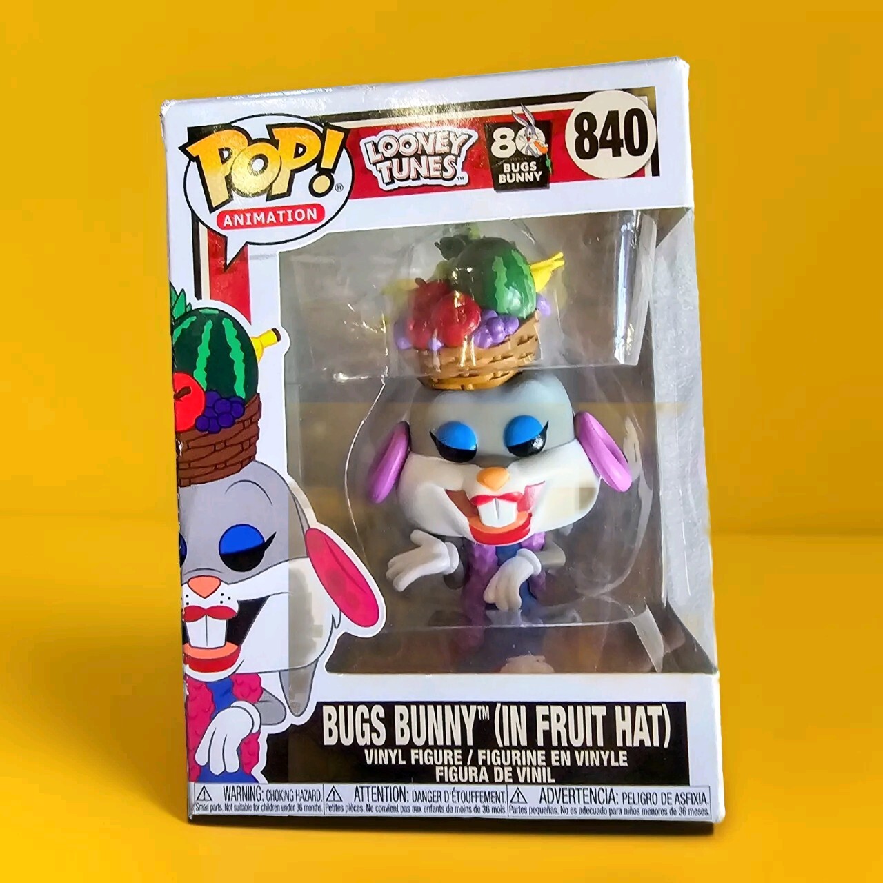Funko Pop Bugs Bunny Diamond Collection Fruit Hat #840 Special Edition