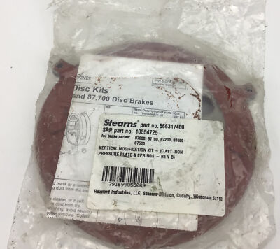 STEARNS 566317400 PRESSURE PLATE FREE SHIPPING