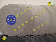12 pcs THK Diamond coated 6" inch 152mm Flat Lap wheel Lapidary polishing disc U