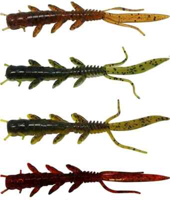 Seika Pro Fransen Felix 11cm - Creature Bait Softbait Barschköder 5 Stück Köder