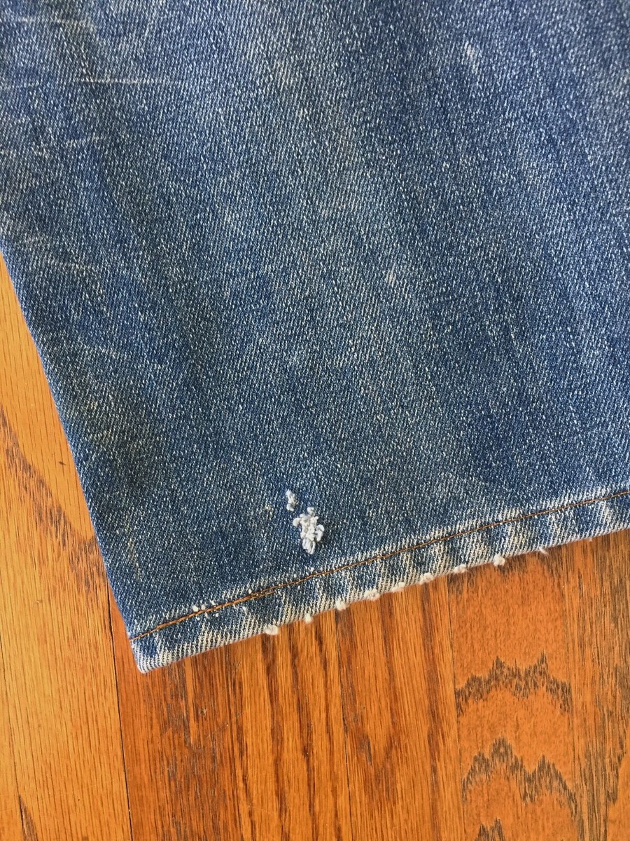 Vtg 80s Levis Jeans 39103 2517 Ref Lined Orange Tab Saddleman