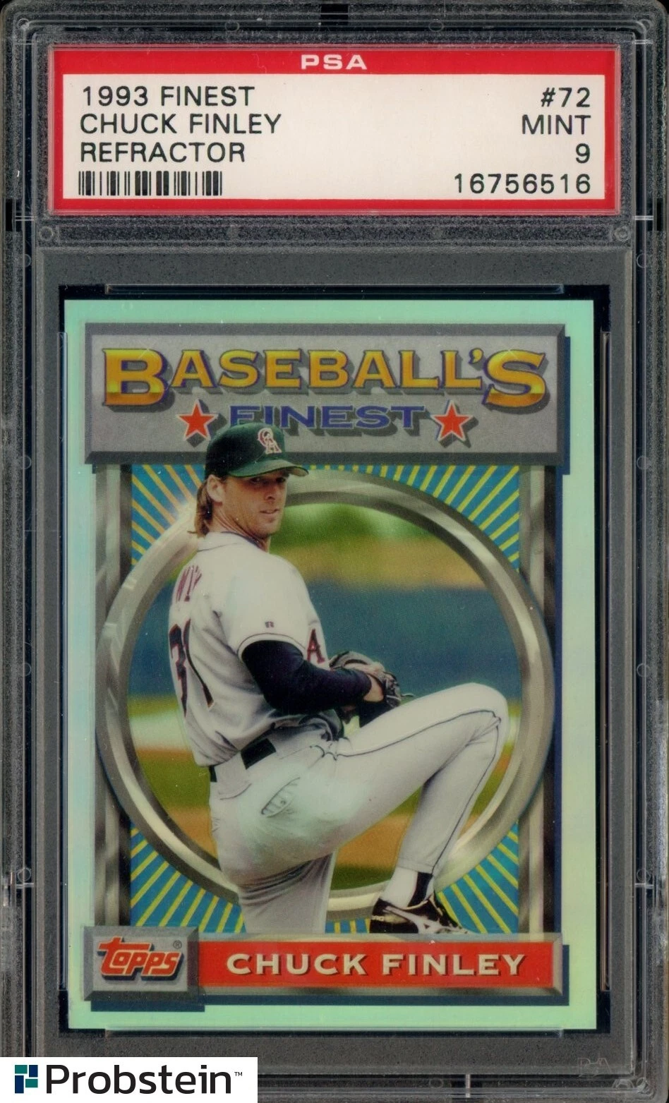 Chuck Finley trading card