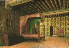 Blois France Châteaux of the Loire Valley Catherine de' Medici Bedroom Postcard