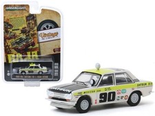 GREENLIGHT VINTAGE AD CARS 1/64 1969 DATSUN 510 4-DOOR SEDAN #90 RALLY 39020-B
