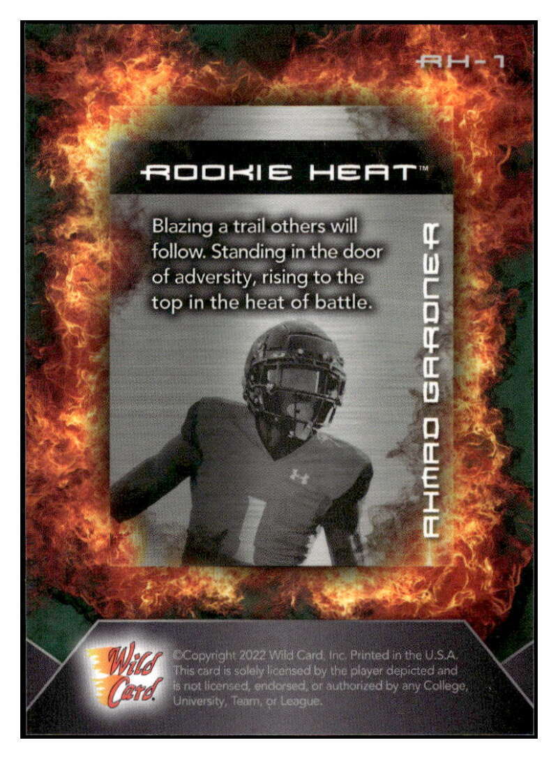 AHMAD SAUCE GARDNER RC 2022 Wild Card /50 Rookie Heat Red 1 Chase ROOK