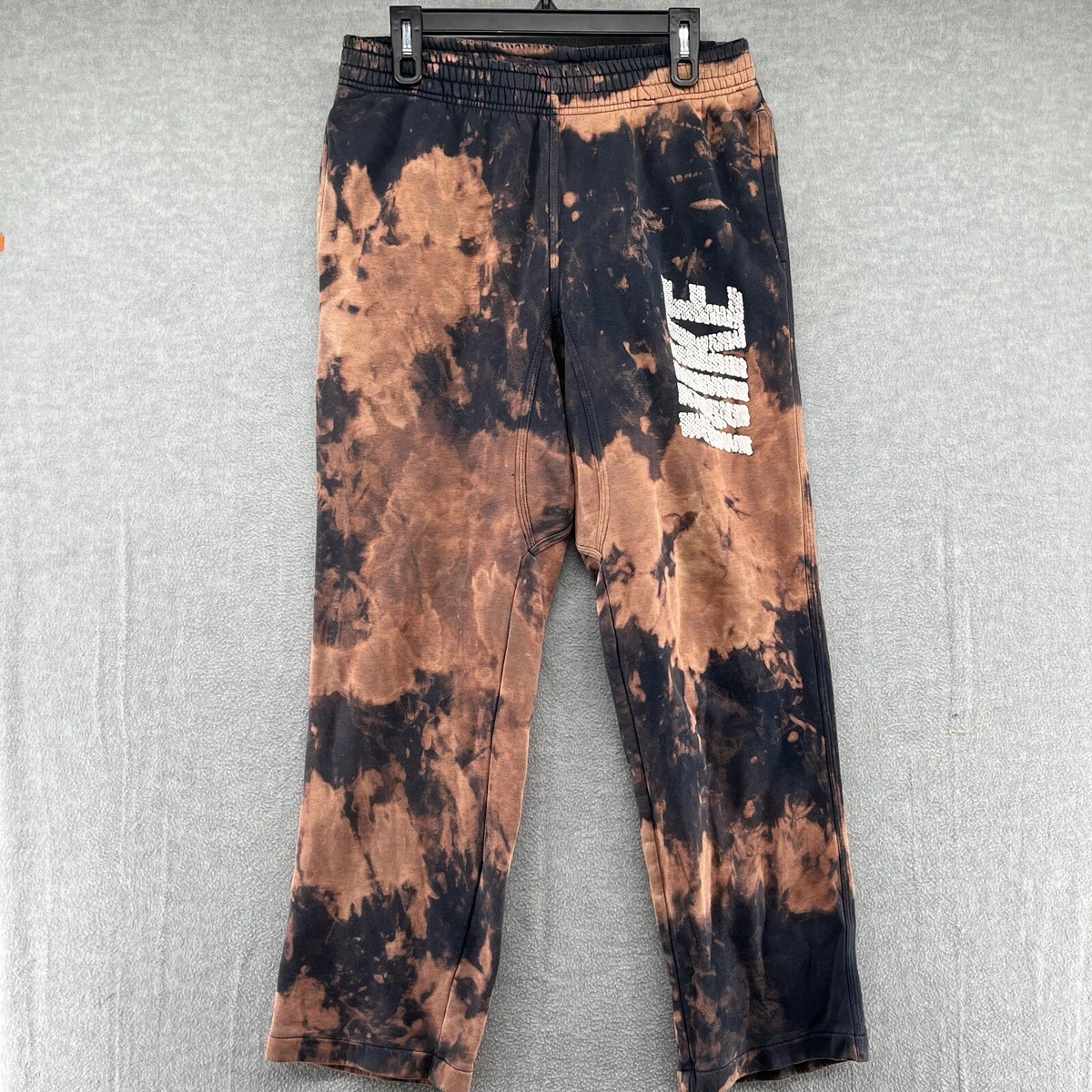 Bleach tie online dye black sweatpants