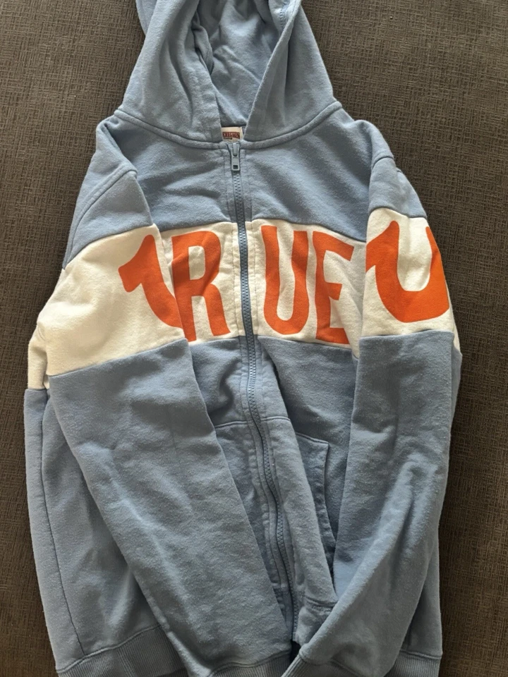 Chaqueta True Religion Bloque Color Azul y Naranja Foto 4 de 4