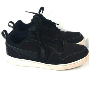 Nike Court Borough Low Suede Trainers womens size 9.5 Black/White 844905-001  | eBay