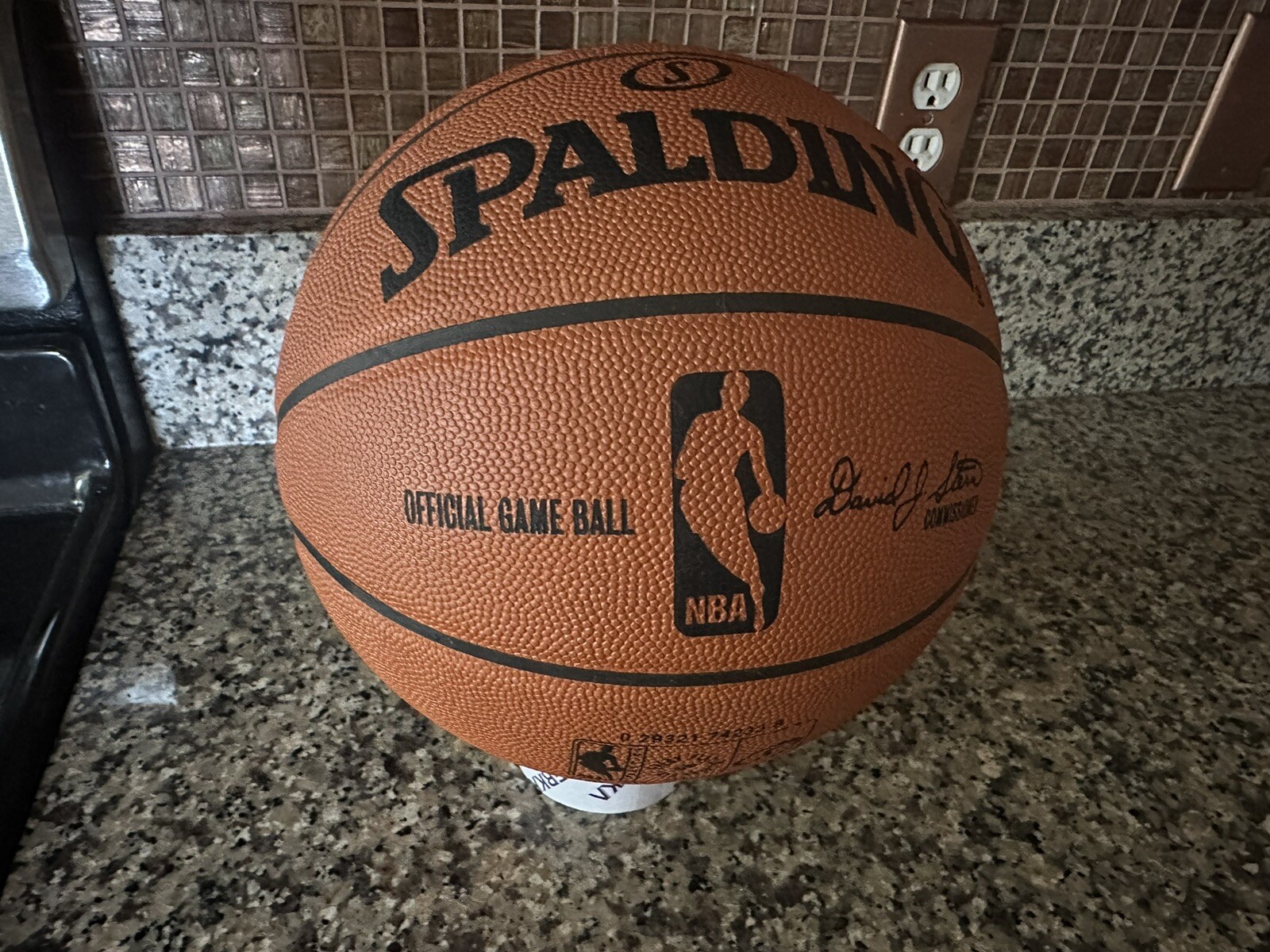 Official Spalding NBA Game Ball Genuine Leather Basketball Signed READ