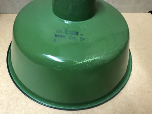 1/6 Industrie Emaille Grün Lampen vintage Pendelleuchten aus 70er Jahre - Bild 7 von 9