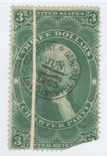 Usa Paper Fold Error Cancel Revenue Stamp 2792 Usa Paper Fold Error Cancel Revenue Stamp 2792