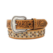 Nocona Ladies Western Calf Hair  Genuine Leather Tan Belt N320003208