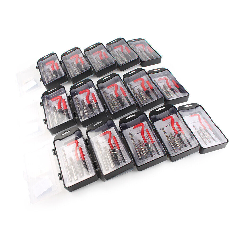 Metric Thread Repair Insert Kit 15pcs M12x1.5 Helicoil Car Pro Coil Tools eBay