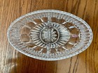 Vintage Wm Adams Leaded Crystal Divided Candy Dish Italy Silverplate Pedestal  — photo 3