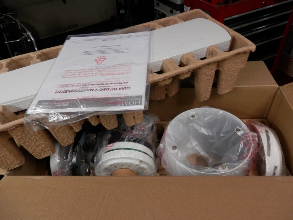 Home Decorators Mercer 52 in. LED Indoor Brushed Nickel Ceiling Fan - Image 3 of 4