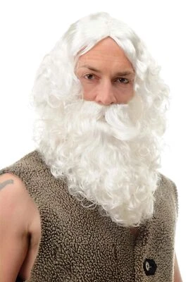 WIG ME UP Karneval Fasching Weihnachten Weihnachtsmann Perücke & Bart Santa Claus 6095A+B