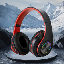 Wireless Bluetooth 5.1 Headphones Noise Cancelling Over-Ear Stereo Earphones UK