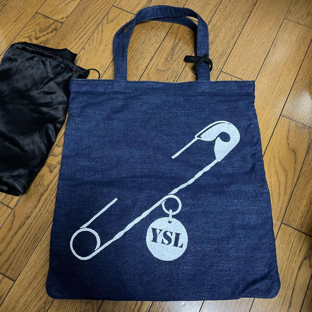 YVES SAINT LAURENT Rive Gauche Denim Tote Bag Rare Unused | eBay