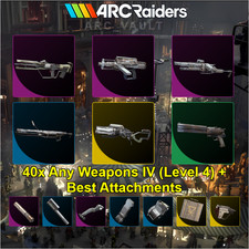 Arc Raiders ⭐ 40x Any Weapons IV (Level 4) +Best Attachments⭐( PS5 / PC/ XBOX )⭐
