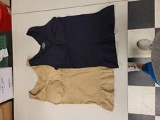 Camishaper XL Tank Top Shaper Black Beige 2 Pack Women's Shapewear Camisole