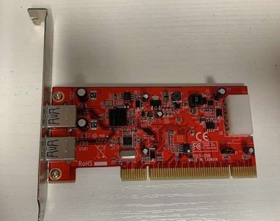 PCI USB 3.0 External 2 Ports  Adapter, New