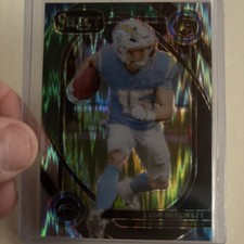 2024 Panini Select Club Level Black & Green Shock Prizm Ladd McConkey Rookie RC