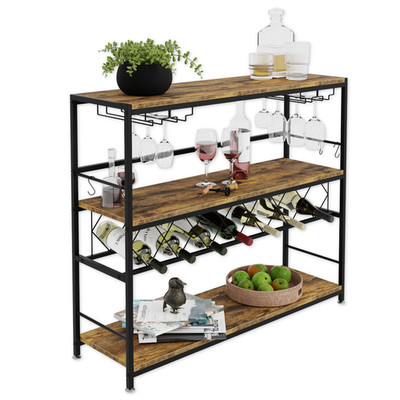 Lenmar Serie LOFT Weinregal aus Metall für Flaschen, 7 Flaschen, Wein, LOFT 2-7