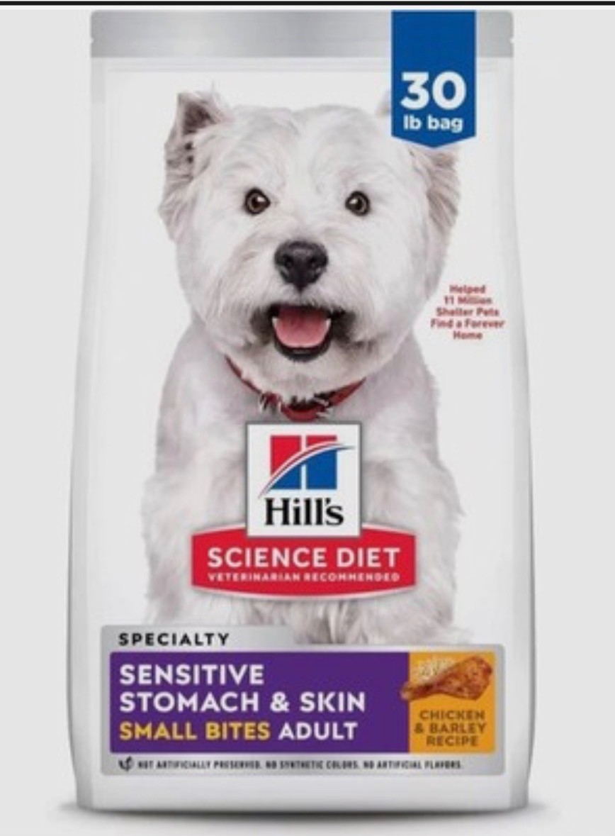 Hill's Science Diet Sensitive Stomach & Skin, Adult 1-6, Chicken Recipe, 30 lb