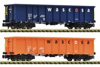 Fleischmann 6660140, 2Tlg. Set Offene GüTerwagen, Wascosa, Neu & Ovp, N