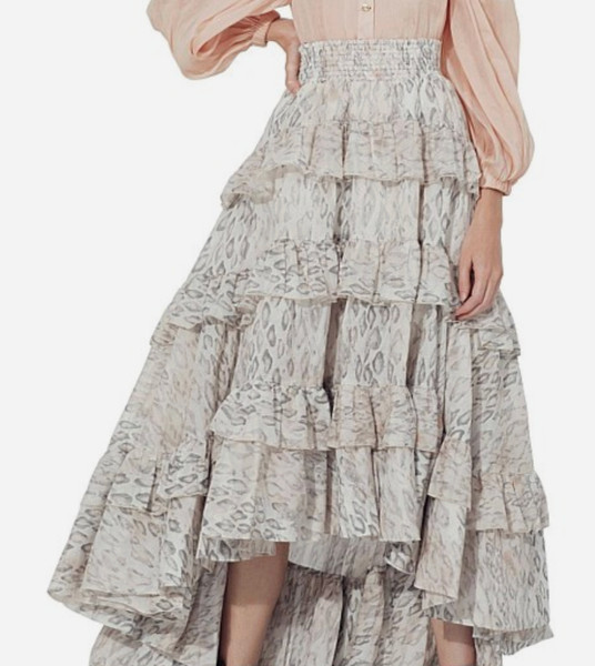 Aje. Sorocco Womens Bubble Maxi Skirt - Size 6