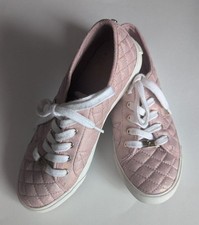 Pink quilted G by Guess fashion sneakers size 8