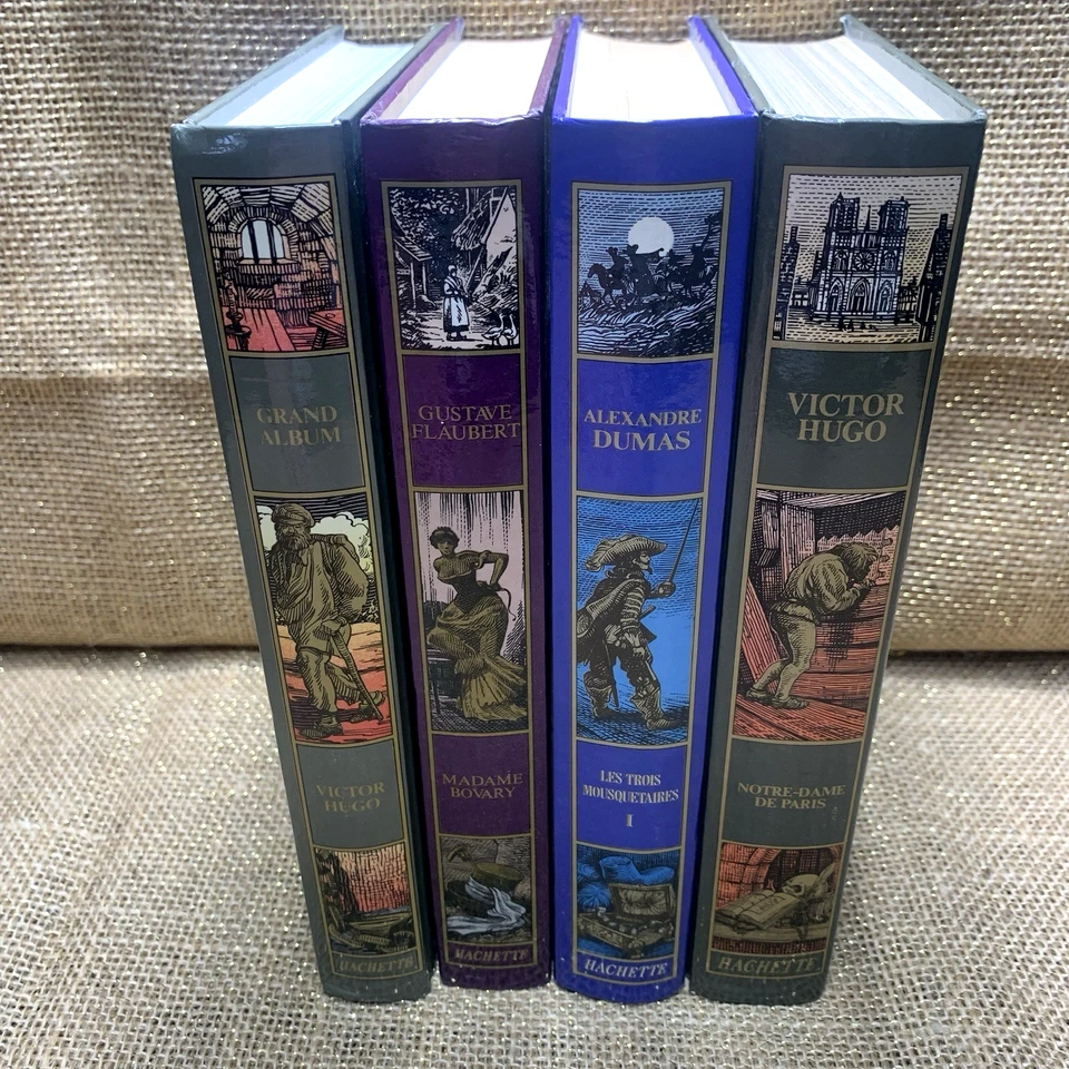 4 Hachette Press Books Madame Bovary Victor Hugo Notre Dame De Paris 3 Musketeer - Image 3 of 4